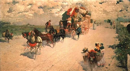 Wóz cygański (olej)