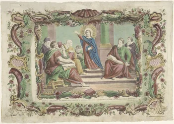 Chrystus wśród skrybów w świątyni Jesus Christ in medio doctorum / Nuestro señor en medio de los doctors (tytuł na obiekcie)