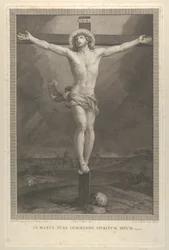 Chrystus ukrzyżowany na krzyżu, z czaszką u podstawy, ok. 1770-1803