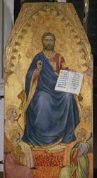 Chrystus Sędzia - Olej na drewnie