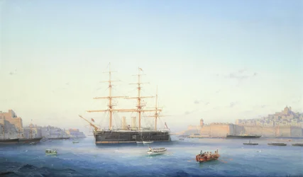 HMS Alexandra w Wielkim Porcie na Malcie