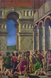 Girolamo Mocetto (ok. 1458-1531), Rzeź niewiniątek, ok. 1510-1520. National Gallery, Londyn. 67,9 x 44,5