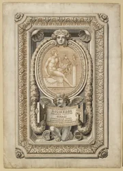Projekt grawerowanego klejnotu w ozdobnej oprawie, 1722
