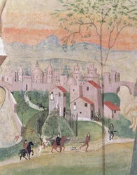 Widok Prato City, fragment z Ukrzyżowania, z Domu Kapituły, 1509