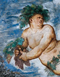 Alegoria jesieni, Detal fresków Girolamo Romanino (ok. 1484-po 1559), na zlecenie Bernardo Clesio