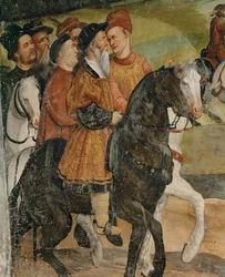 Wizyta króla Danii Chrystiana w Malpadze w 1474 r. (fresk)