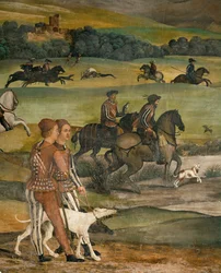 Wizyta króla Danii Chrystiana w Malpadze w 1474 r. (fresk)