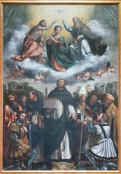 Koronacja Najświętszej Marii Panny i święty Dominik