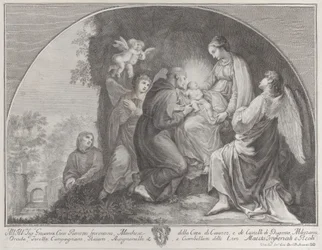 Adoracja Chrystusa przez św. Franciszka, 1723-59.