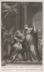 Św. Józef prosząc Dziewicę o przebaczenie za myśl o jej opuszczeniu..., 1760-1800.