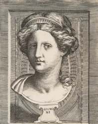 Rzeźbiona głowa Juno, ok. 1531-76.