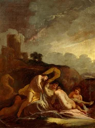Śmierć Adonisa — Giulio Carpioni (1613-1678).