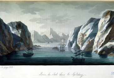 Southern Bay na Spitzbergu, Norwegia - w „Stary i nowoczesny kostium” Julesa Ferrario, wyd. Mediolan