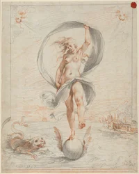 Postać alegoryczna, prawdopodobnie ok. 1588 r. (kreda)