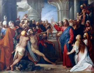 Wskrzeszenie Łazarza — Giuseppe Cesari