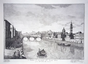 Widok na część rzeki Arno