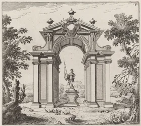 Łuk triumfalny w krajobrazie
