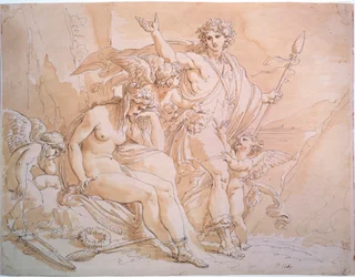 Bachus i Ariadna, lata 80. XVIII wieku.