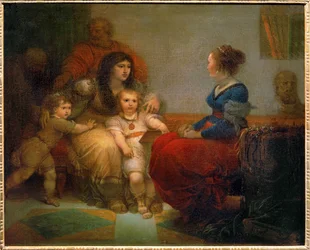 Cornelie, mere des Gracques - Kornelia, matka Gracchi z synami Tyberiuszem i Gajuszem oraz córką Sempronią ...