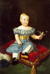 Portret księcia Ludwika, Burbon-Obojga Sycylii, hrabiego Akwili jako dziecko (Neapol