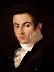 Portret kompozytora Vincenza Belliniego (1801-1835). Obraz Giuseppe Cammarana (1766-1850). Neapol, Museo Nazionale di San Martino (Muzeum Narodowe San Martino)