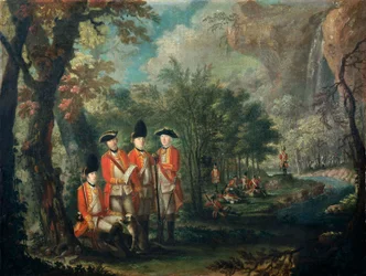 25 Pułk Pieszych na Minorce (Menorka), ok. 1771 (olej na płótnie)