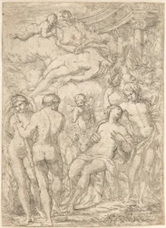 Alegoria z postaciami mitologicznymi