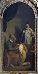 Izaak błogosławi Jakuba — Giuseppe Diotti