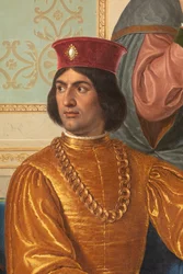 Dwór Ludovica il Moro, detal z Ludovico il Moro