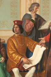 Dwór Ludovica il Moro, detal z Ludovico il Moro