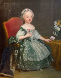 Portret Marii Teresy Sabaudzkiej (1756-1803), przyszłej hrabiny Artois, autorstwa Giuseppe Dupra (1703-1784), olej na płótnie