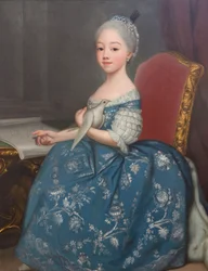 Portret Marii Józefiny Sabaudzkiej (1753-1801), przyszłej hrabiny Prowansji, autorstwa Giuseppe Dupra (1703-1784), olej na płótnie