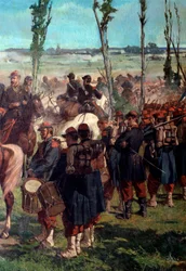 Obóz włoski. Fragment bitwy pod Magentą w 1859 r. (olej na płótnie)