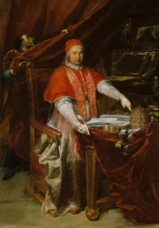 Portret papieża Benedykta XIV 1675-1758, 1740.
