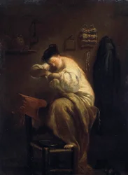 Kobieta szukająca pcheł”, lata 1710.