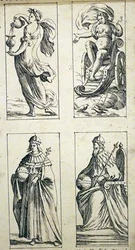 Karty tarota z XVII wieku autorstwa Giuseppe Marii Mitelli