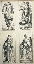 Karty tarota z XVII wieku autorstwa Giuseppe Marii Mitelli