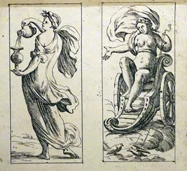 Karty tarota z XVII wieku autorstwa Giuseppe Marii Mitelli