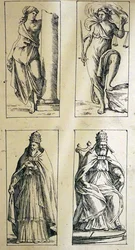 Karty tarota z XVII wieku autorstwa Giuseppe Marii Mitelli