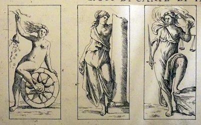 Karty tarota z XVII wieku autorstwa Giuseppe Marii Mitelli