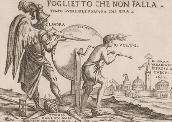 Alegoria dotycząca losów Turków, ca. 1692.