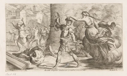 Geest van Creüsa verhitt aan Aeneas Eneasz jest adresowany obrazem i cieniem dziupli (tytuł na obiekcie) Omzwervingen van Aeneas (tytuł serii) L