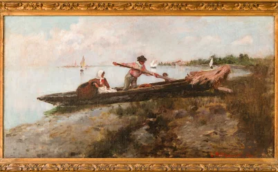 Wyjazd z Cavallino (obraz olejny na płótnie)