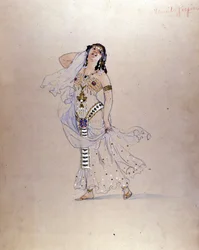 Richard Strauss ”” ”Salomè” ”kostium Giuseppe Palanti (1881-1946) dla teatru La Scala w Mediolanie w 1912 roku.