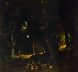 Obóz cygański — Giuseppe Palizzi