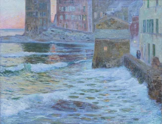 Wieczór w Bogliasco (olej na płótnie)