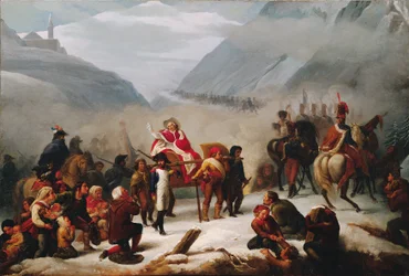 Papież Pius VII przekracza Alpy