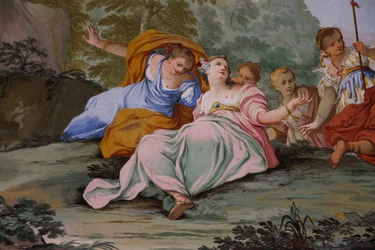 Reprezentacje mitu Diany, Domenico i Giuseppe Valeriani, fresk