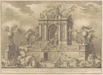 Prima Macchina dla Chin z 1767: Łuk triumfalny z Herkulesem Farnese, 1767.