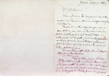Odręczny list Giuseppe Verdiego do autora librett Aidy Antonio Ghislanzoni